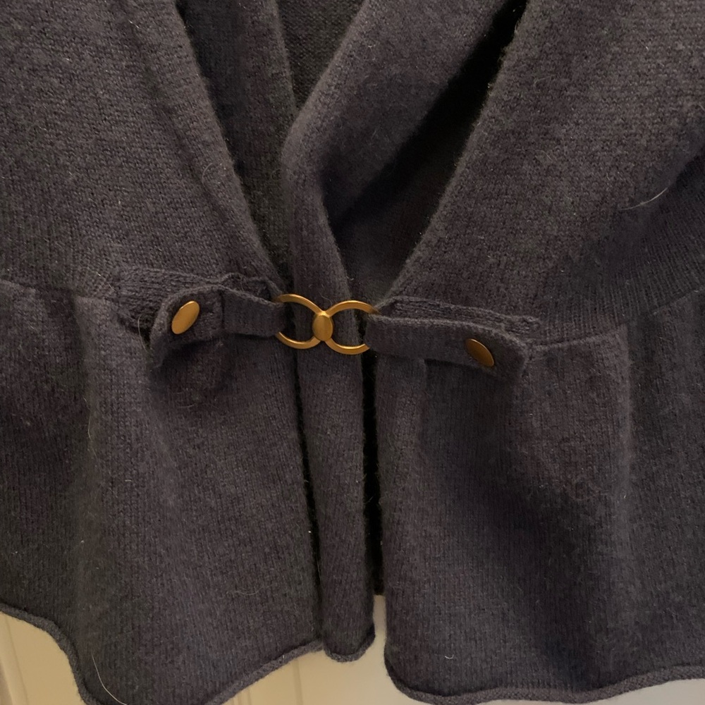 Bibelot Blue 100% Cashmere cardigan
